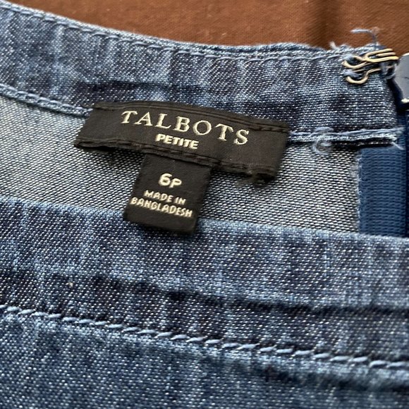 Talbots,6p , Long Sleeve Denim Dress, - Picture 3 of 5